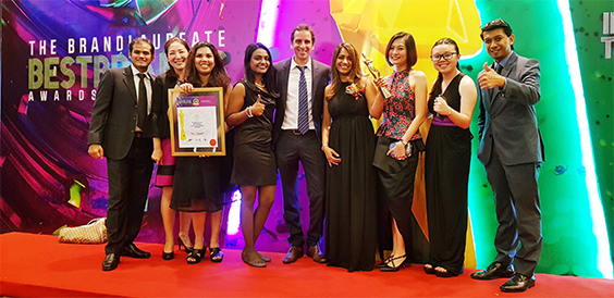 Winning Best Employer Brand Leadership Award             