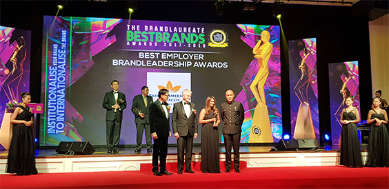 Winning Best Employer Brand Leadership Award             