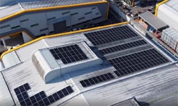 Factory solar panels